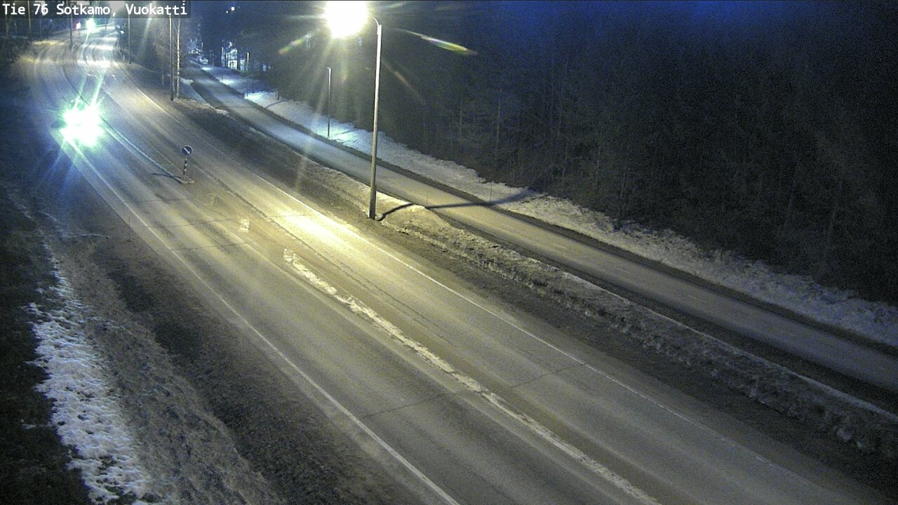 Weather Camera Image Väg 76 Sotkamo, Vuokatti, Sotkamo, Kainuu