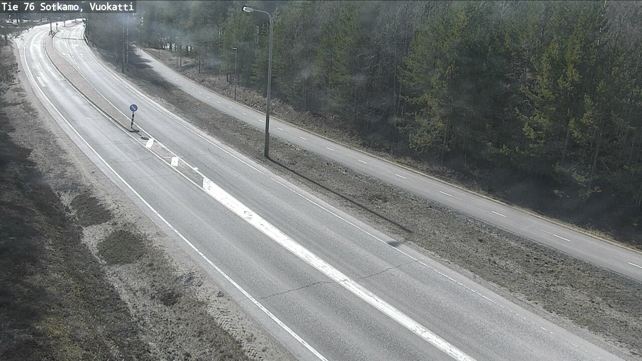 Weather Camera Image Road 76 Sotkamo, Vuokatti, Sotkamo, Kainuu