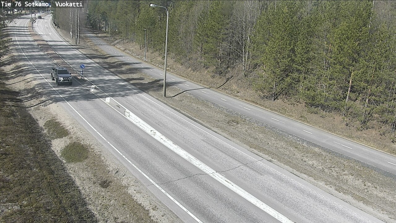 Weather Camera Image Road 76 Sotkamo, Vuokatti, Sotkamo, Kainuu