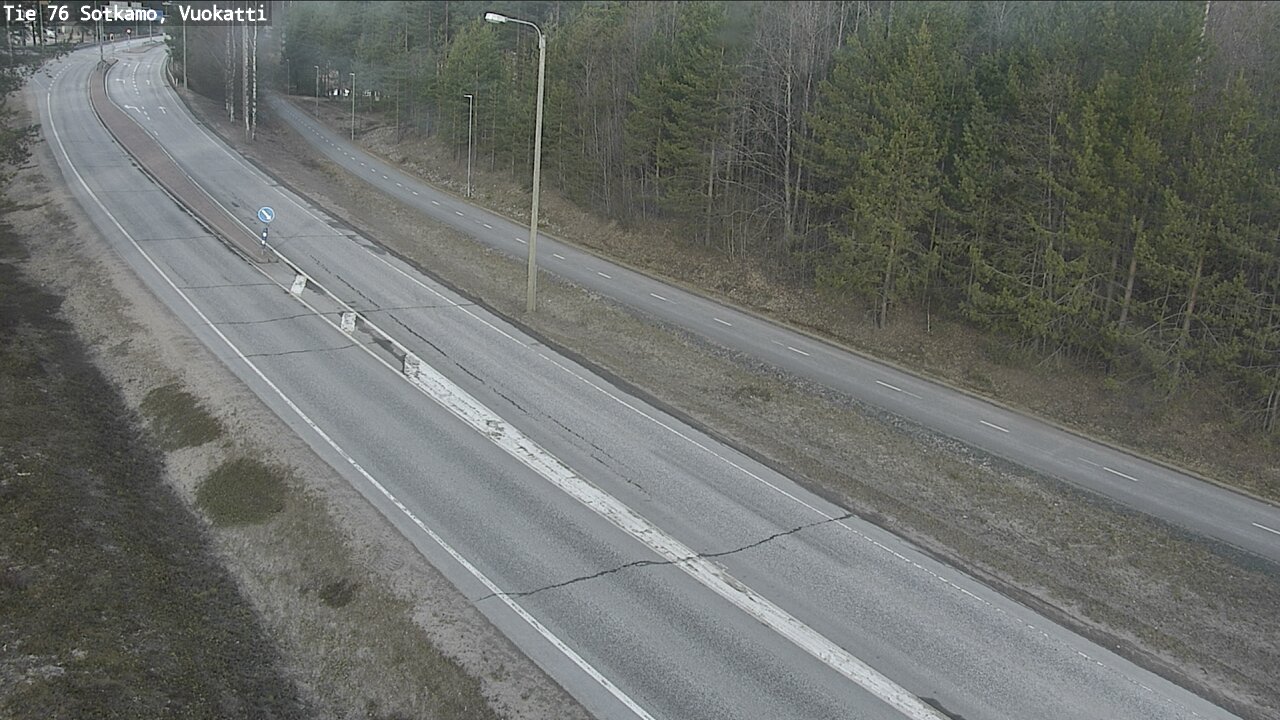 Weather Camera Image Road 76 Sotkamo, Vuokatti, Sotkamo, Kainuu