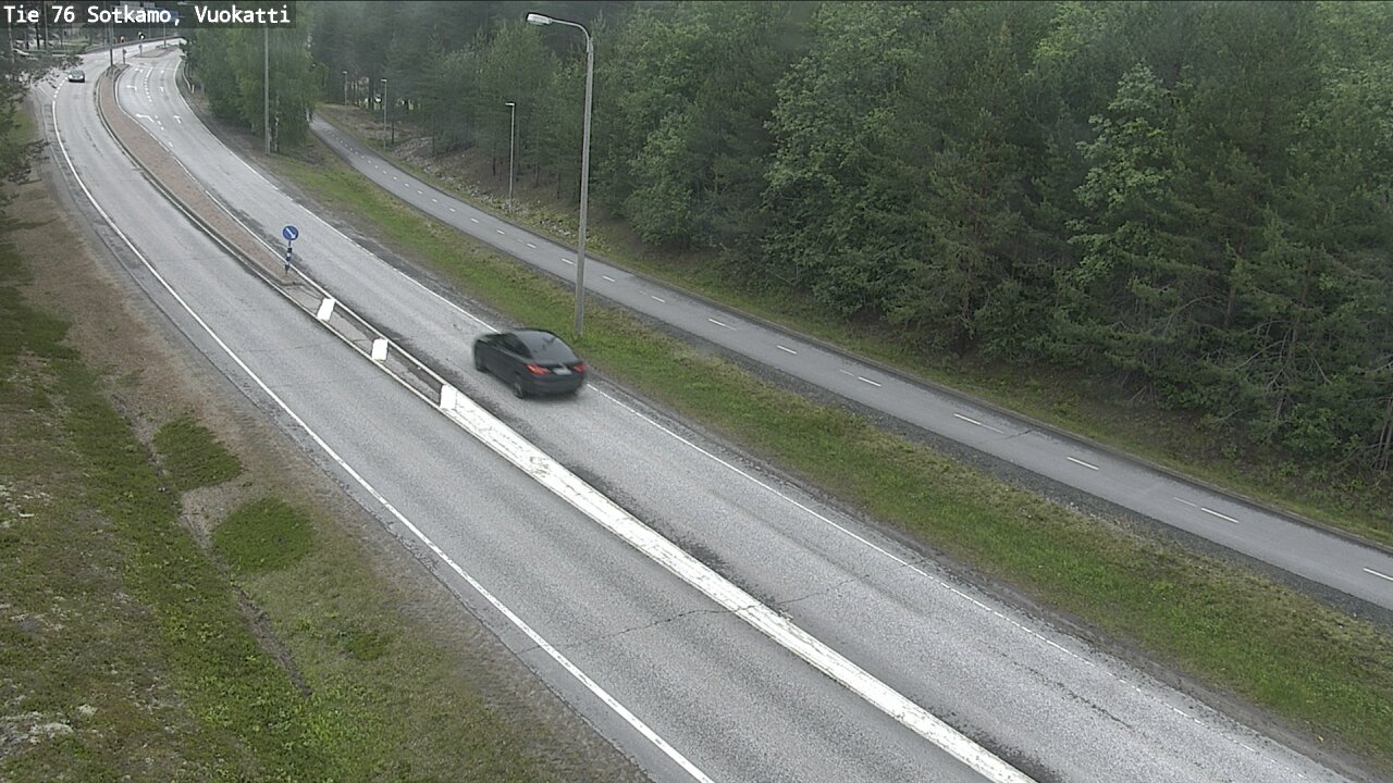 Weather Camera Image Väg 76 Sotkamo, Vuokatti, Sotkamo, Kainuu