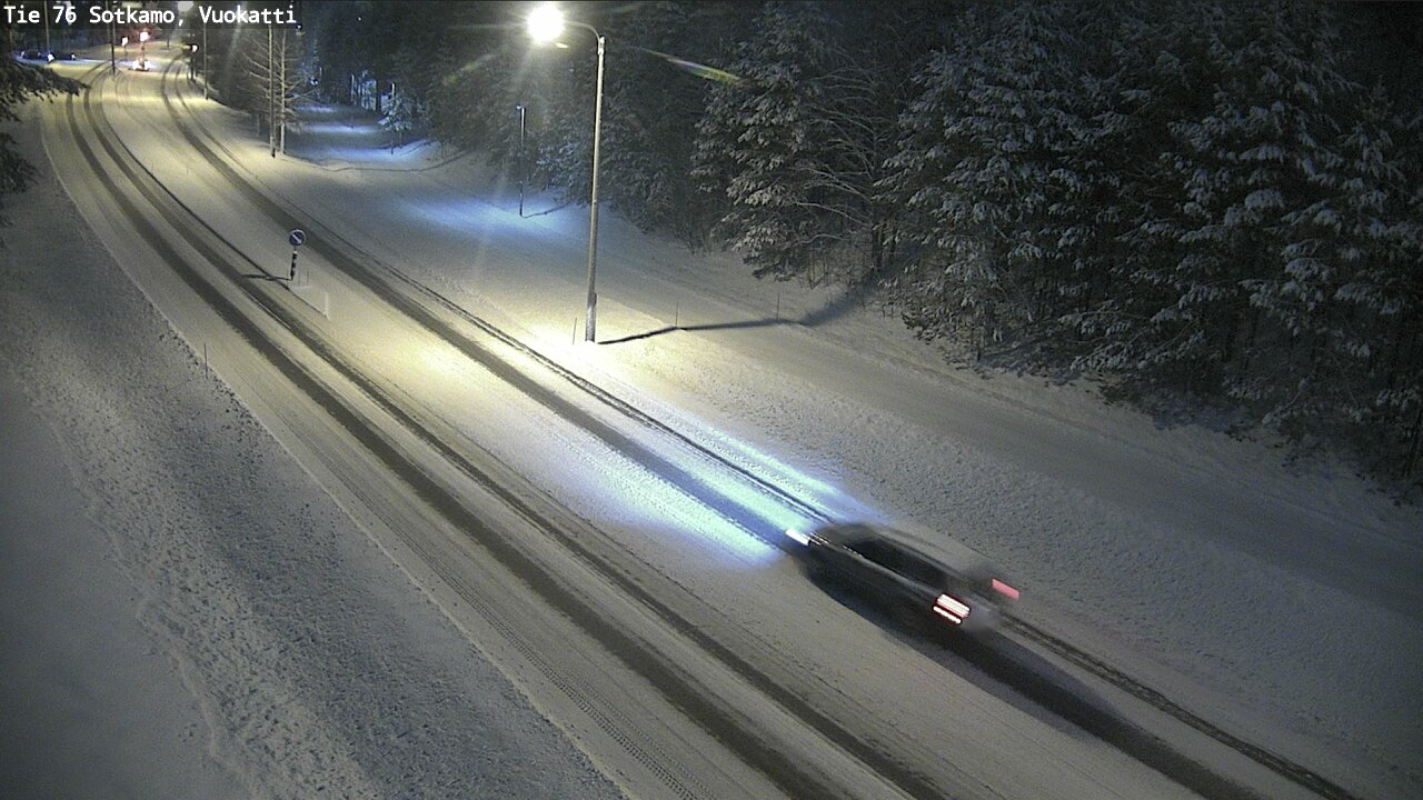 Weather Camera Image Väg 76 Sotkamo, Vuokatti, Sotkamo, Kainuu