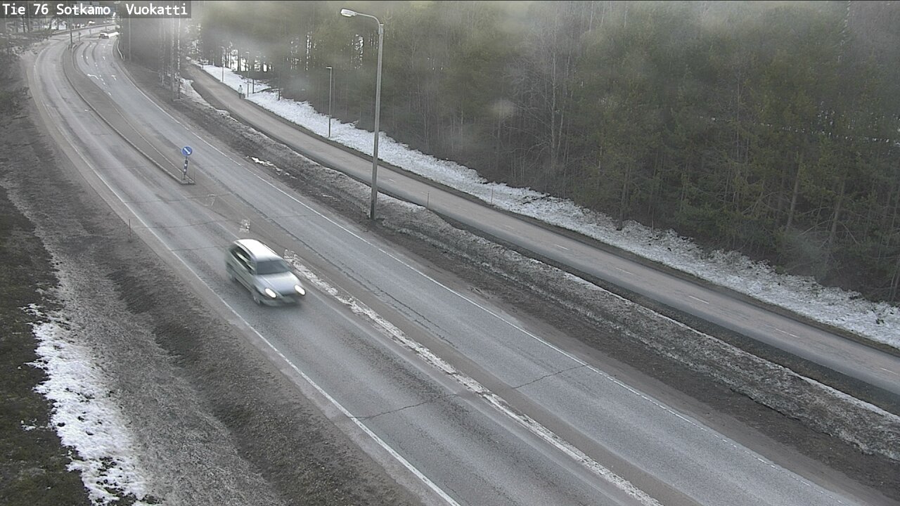 Weather Camera Image Väg 76 Sotkamo, Vuokatti, Sotkamo, Kainuu