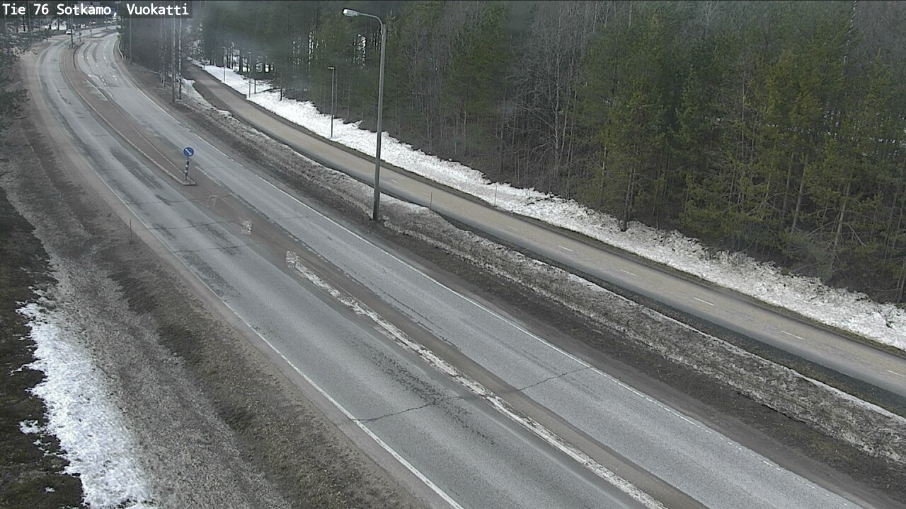 Weather Camera Image Väg 76 Sotkamo, Vuokatti, Sotkamo, Kainuu