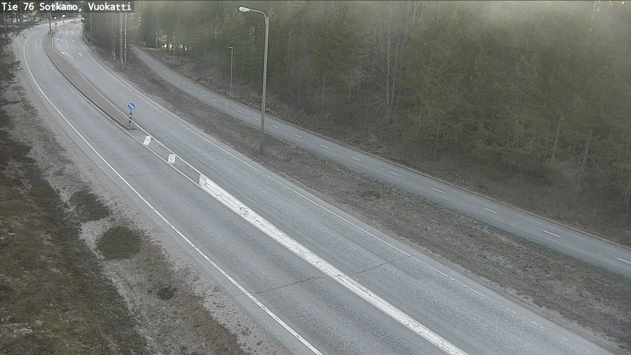 Weather Camera Image Road 76 Sotkamo, Vuokatti, Sotkamo, Kainuu