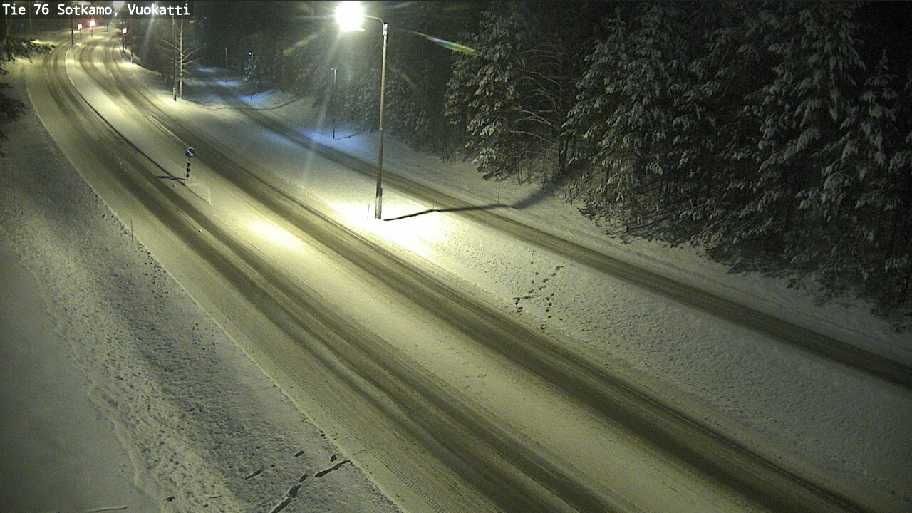 Weather Camera Image Väg 76 Sotkamo, Vuokatti, Sotkamo, Kainuu