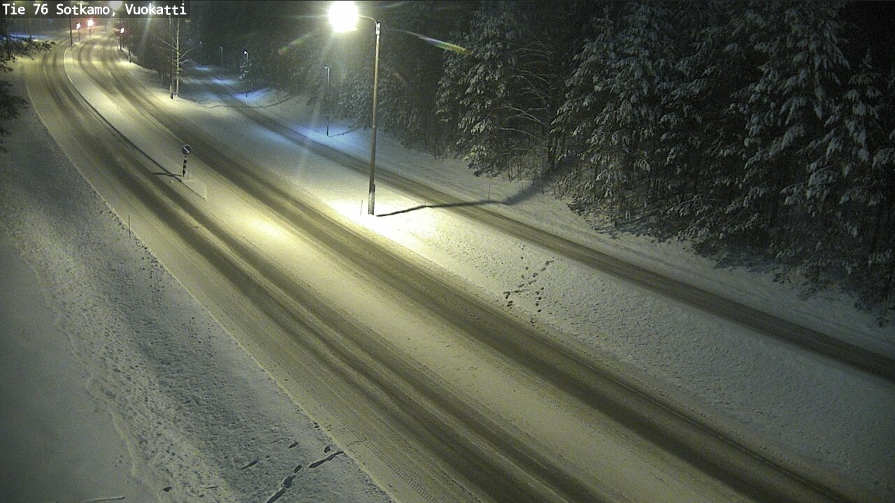 Weather Camera Image Väg 76 Sotkamo, Vuokatti, Sotkamo, Kainuu