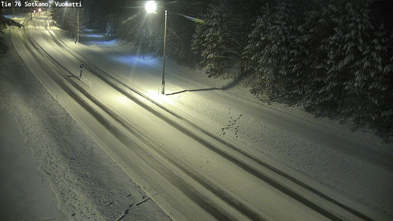 Weather Camera Image Väg 76 Sotkamo, Vuokatti, Sotkamo, Kainuu