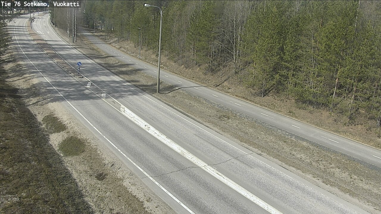 Weather Camera Image Road 76 Sotkamo, Vuokatti, Sotkamo, Kainuu