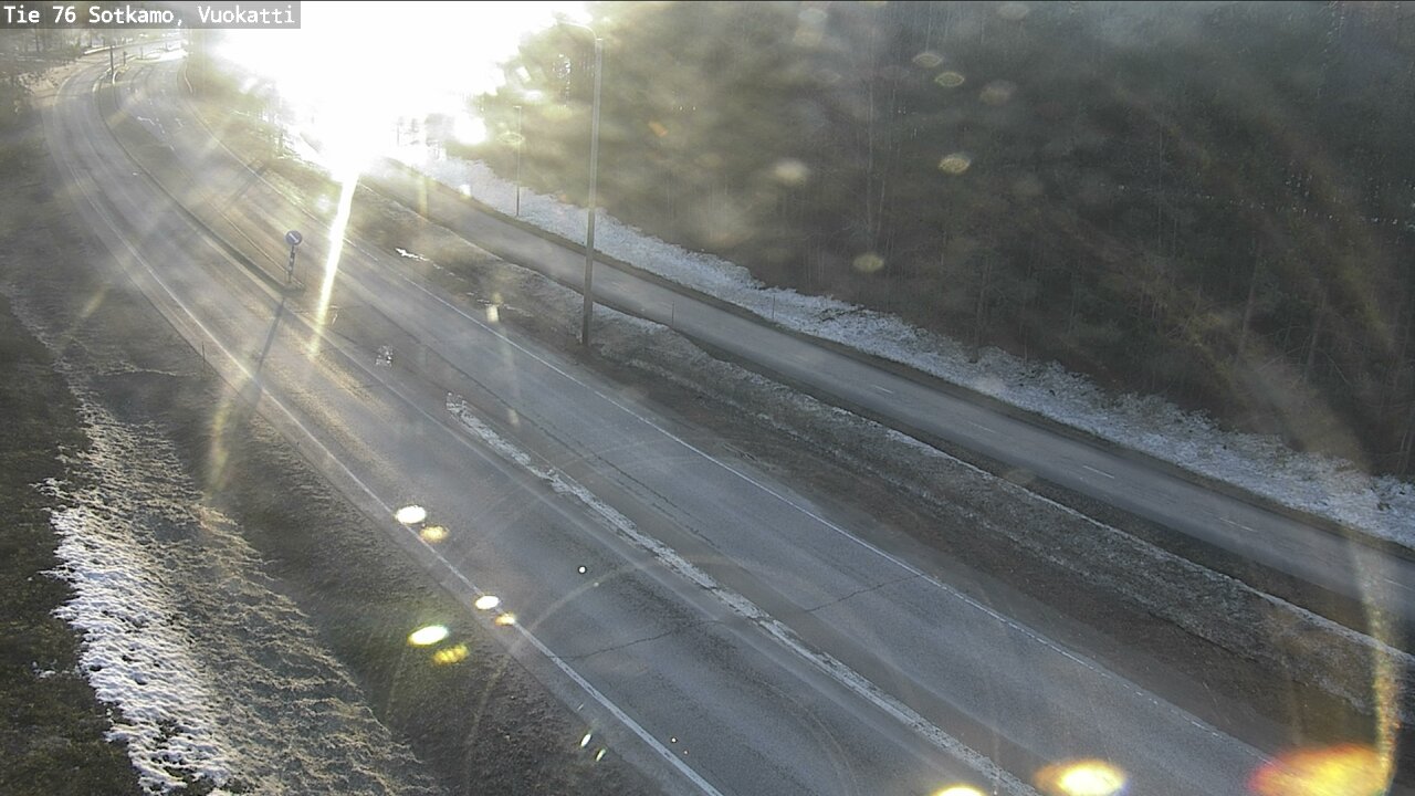Weather Camera Image Väg 76 Sotkamo, Vuokatti, Sotkamo, Kainuu