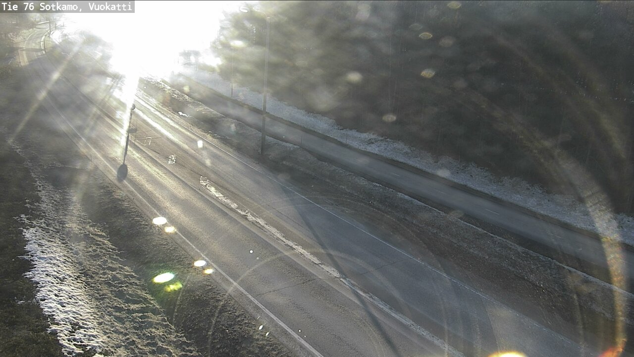 Weather Camera Image Väg 76 Sotkamo, Vuokatti, Sotkamo, Kainuu