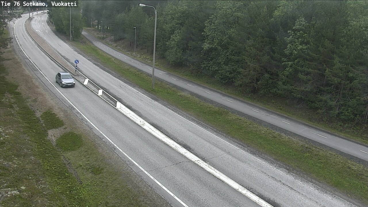 Weather Camera Image Väg 76 Sotkamo, Vuokatti, Sotkamo, Kainuu