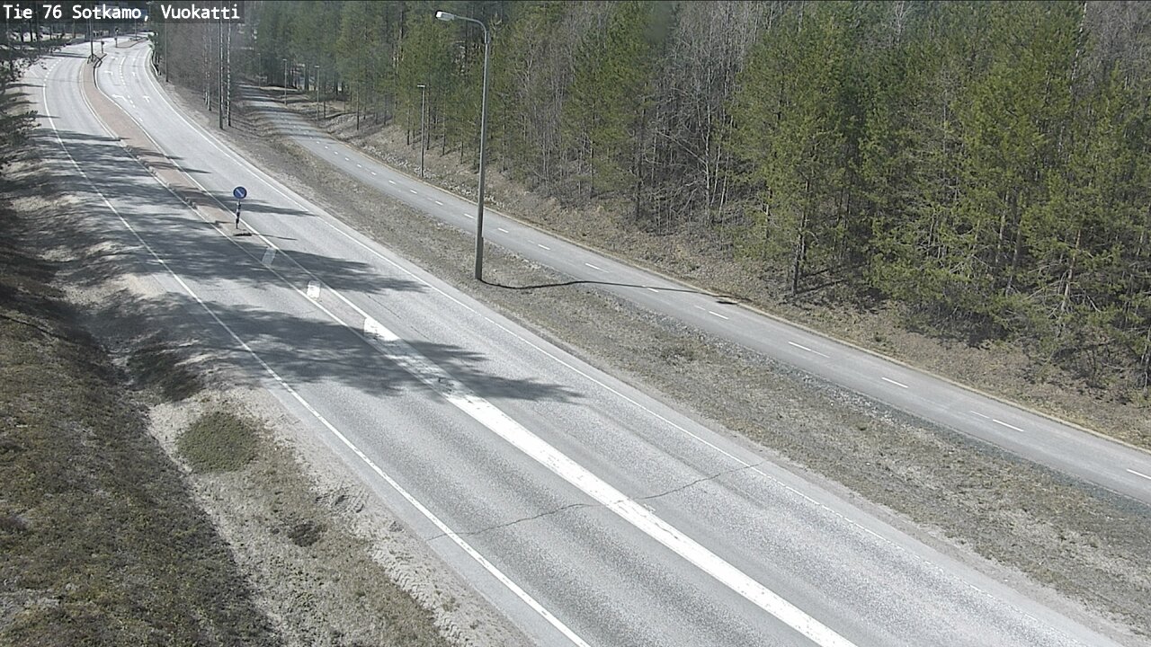 Weather Camera Image Road 76 Sotkamo, Vuokatti, Sotkamo, Kainuu