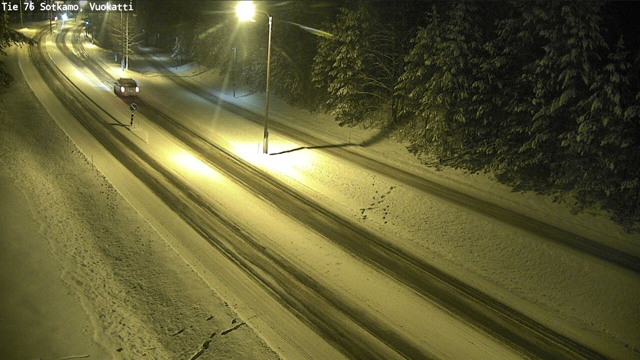 Weather Camera Image Väg 76 Sotkamo, Vuokatti, Sotkamo, Kainuu