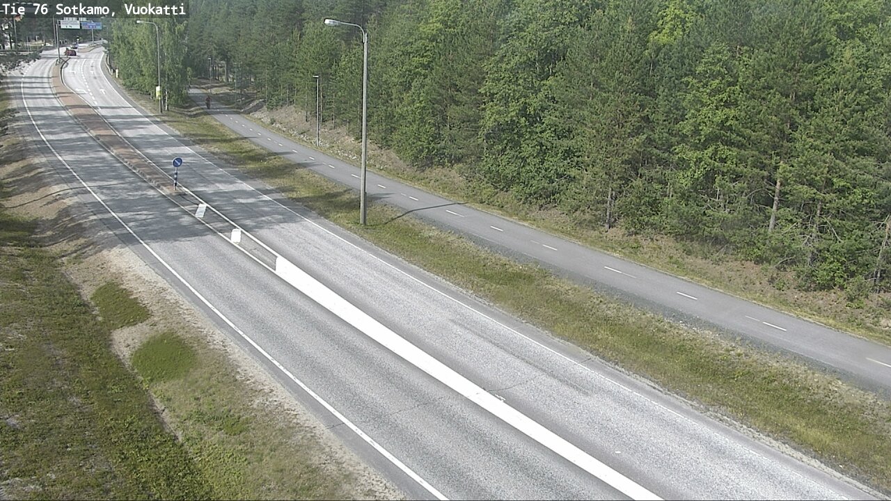 Weather Camera Image Väg 76 Sotkamo, Vuokatti, Sotkamo, Kainuu