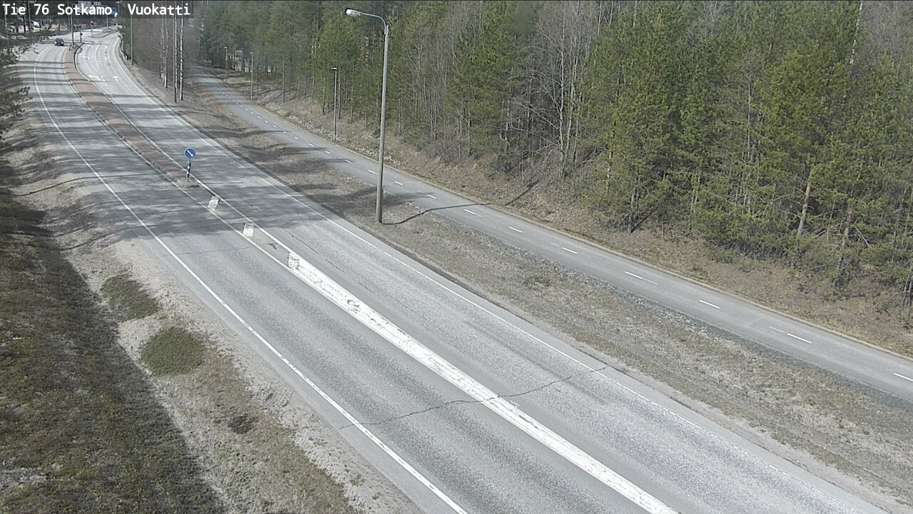 Weather Camera Image Road 76 Sotkamo, Vuokatti, Sotkamo, Kainuu