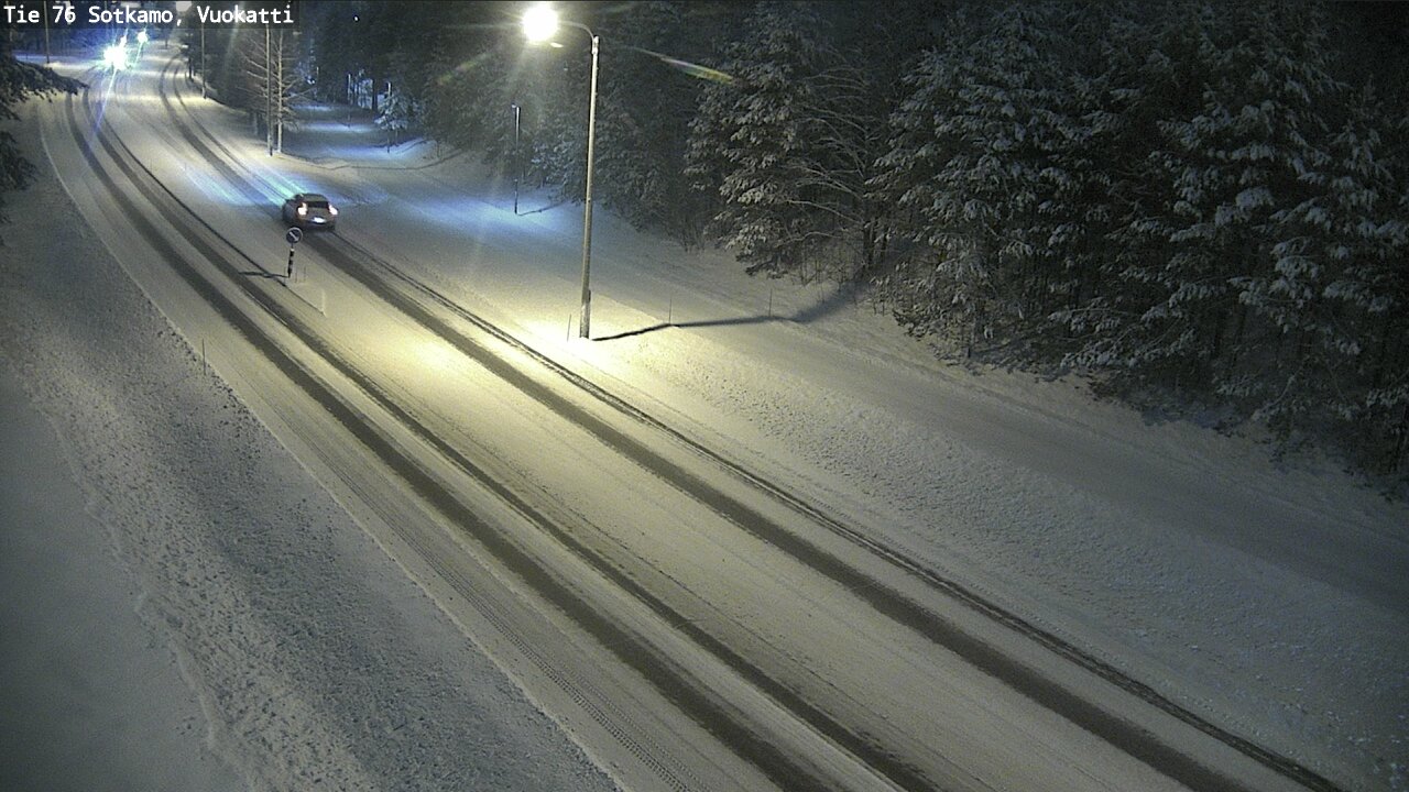 Weather Camera Image Väg 76 Sotkamo, Vuokatti, Sotkamo, Kainuu