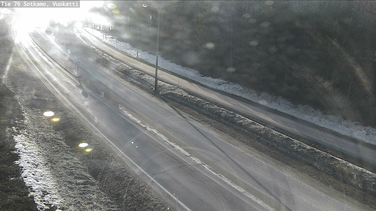 Weather Camera Image Väg 76 Sotkamo, Vuokatti, Sotkamo, Kainuu