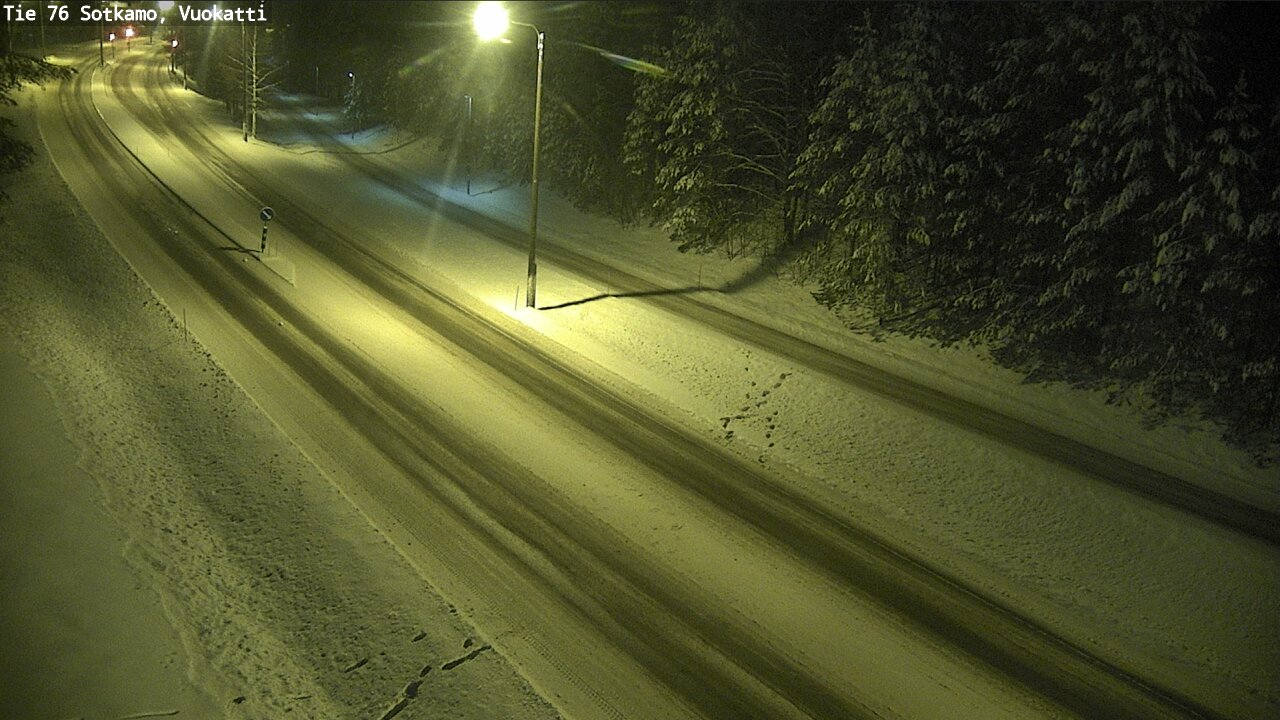 Weather Camera Image Väg 76 Sotkamo, Vuokatti, Sotkamo, Kainuu