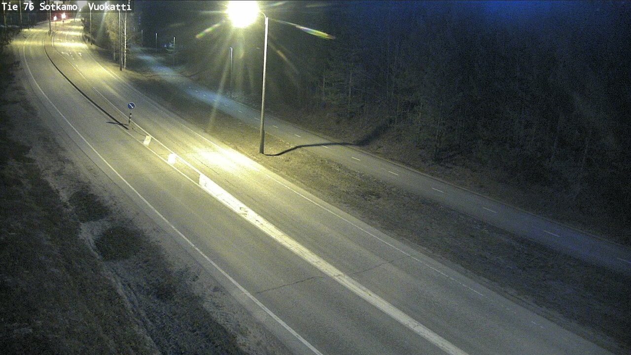 Weather Camera Image Väg 76 Sotkamo, Vuokatti, Sotkamo, Kainuu