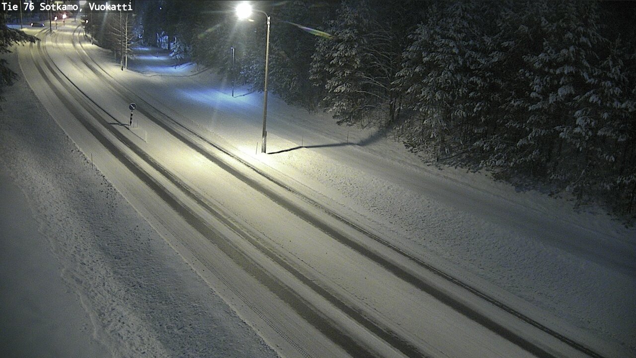 Weather Camera Image Väg 76 Sotkamo, Vuokatti, Sotkamo, Kainuu