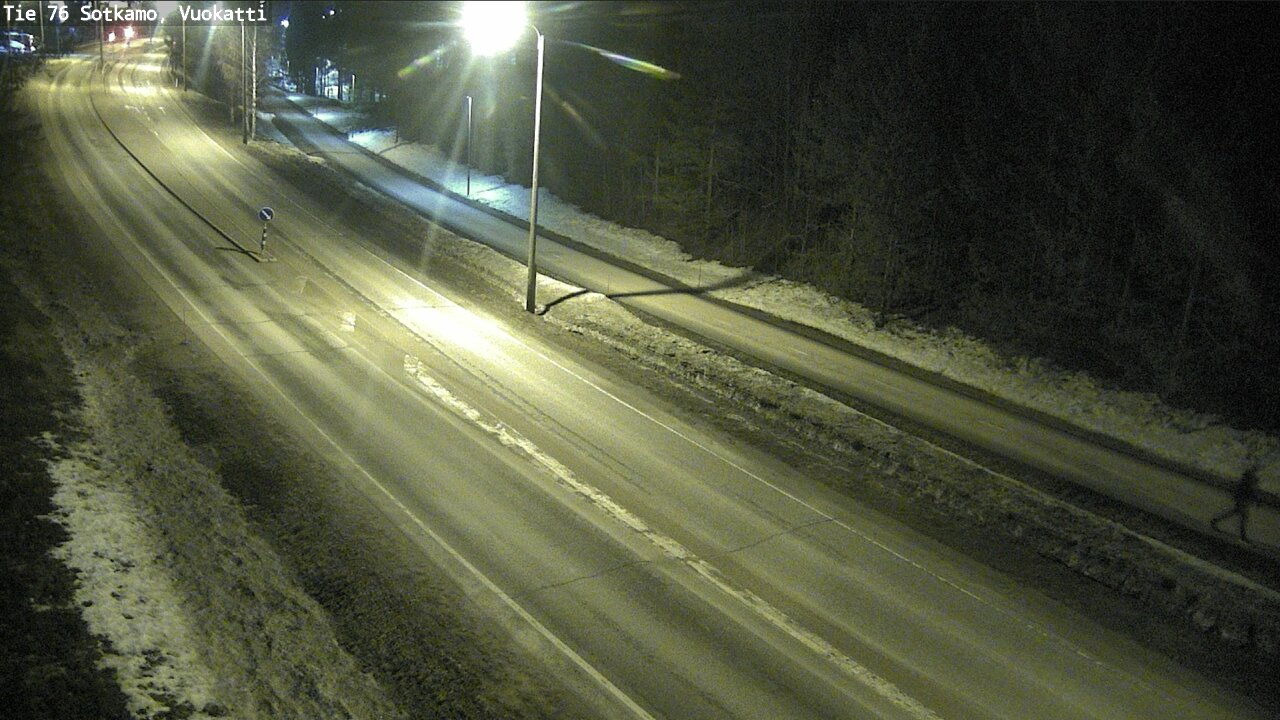 Weather Camera Image Väg 76 Sotkamo, Vuokatti, Sotkamo, Kainuu