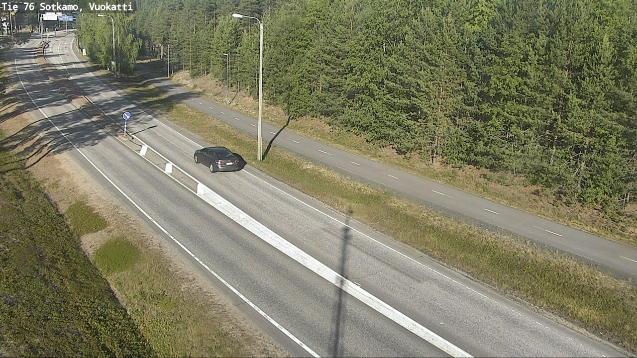 Weather Camera Image Väg 76 Sotkamo, Vuokatti, Sotkamo, Kainuu