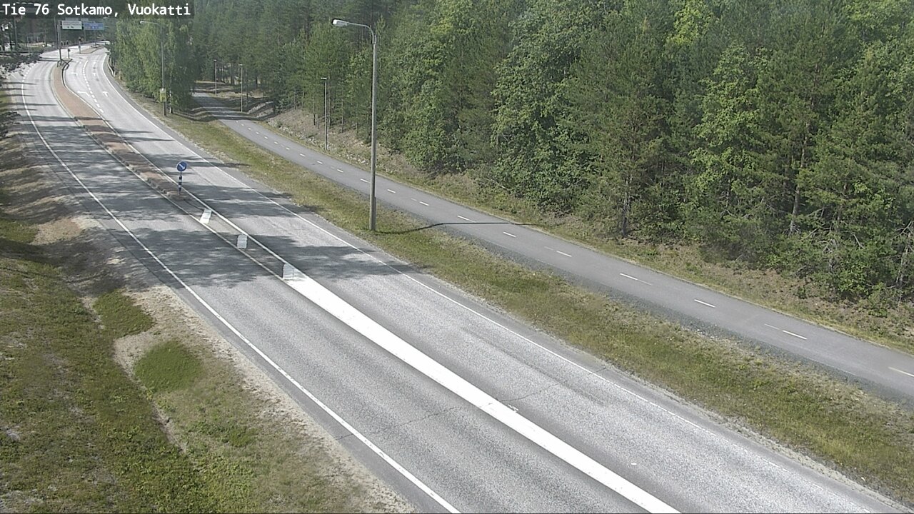 Weather Camera Image Väg 76 Sotkamo, Vuokatti, Sotkamo, Kainuu
