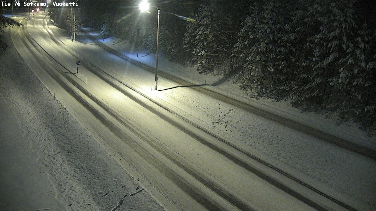 Weather Camera Image Väg 76 Sotkamo, Vuokatti, Sotkamo, Kainuu