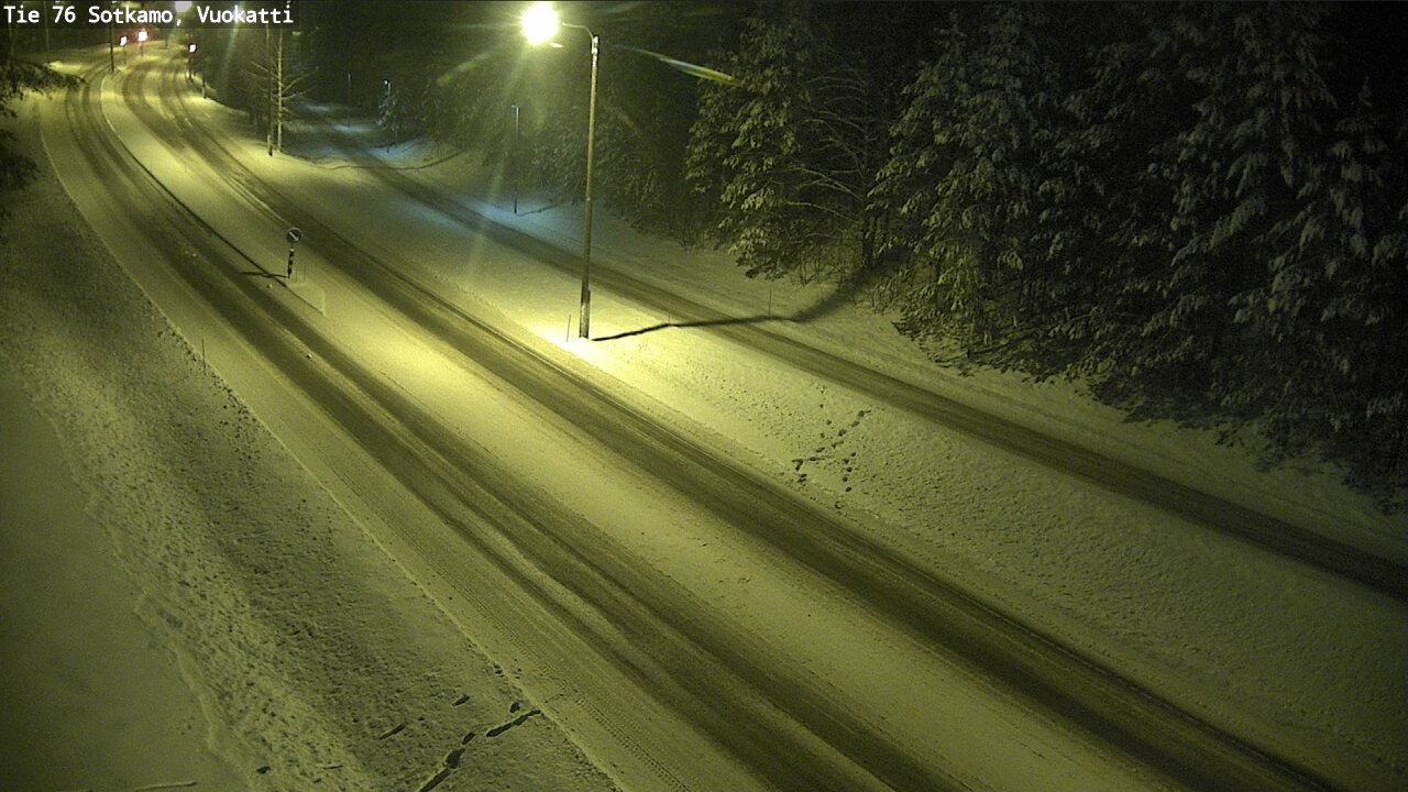 Weather Camera Image Väg 76 Sotkamo, Vuokatti, Sotkamo, Kainuu