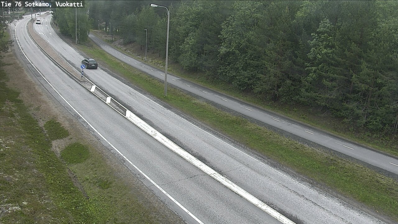 Weather Camera Image Väg 76 Sotkamo, Vuokatti, Sotkamo, Kainuu