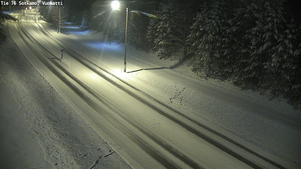 Weather Camera Image Väg 76 Sotkamo, Vuokatti, Sotkamo, Kainuu