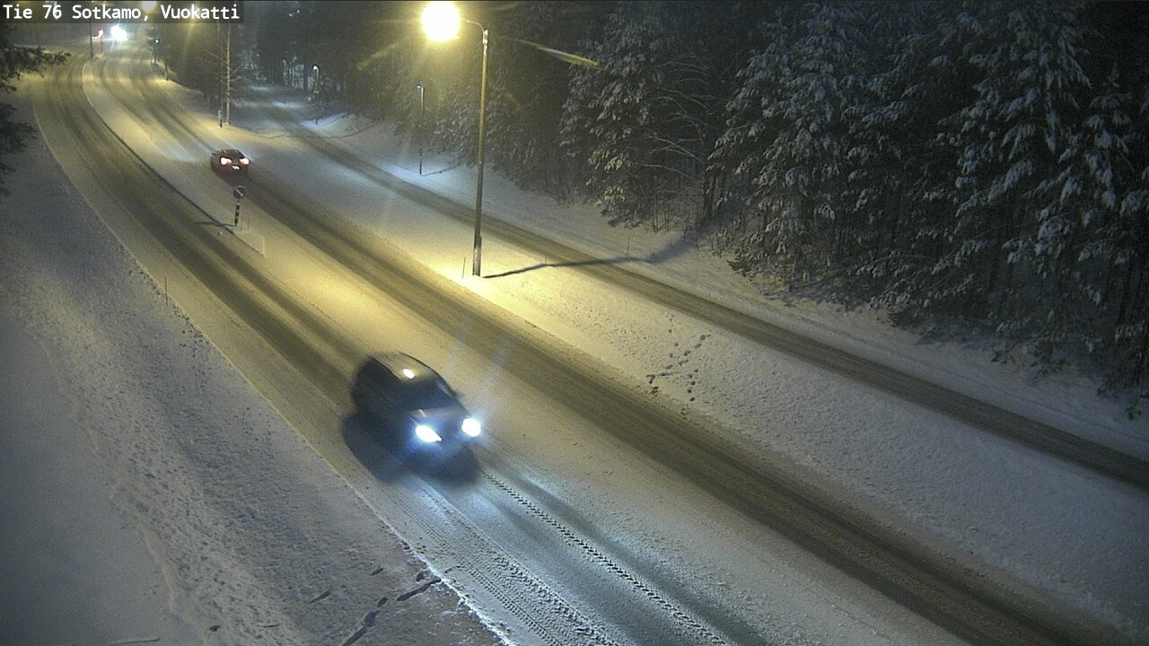 Weather Camera Image Väg 76 Sotkamo, Vuokatti, Sotkamo, Kainuu