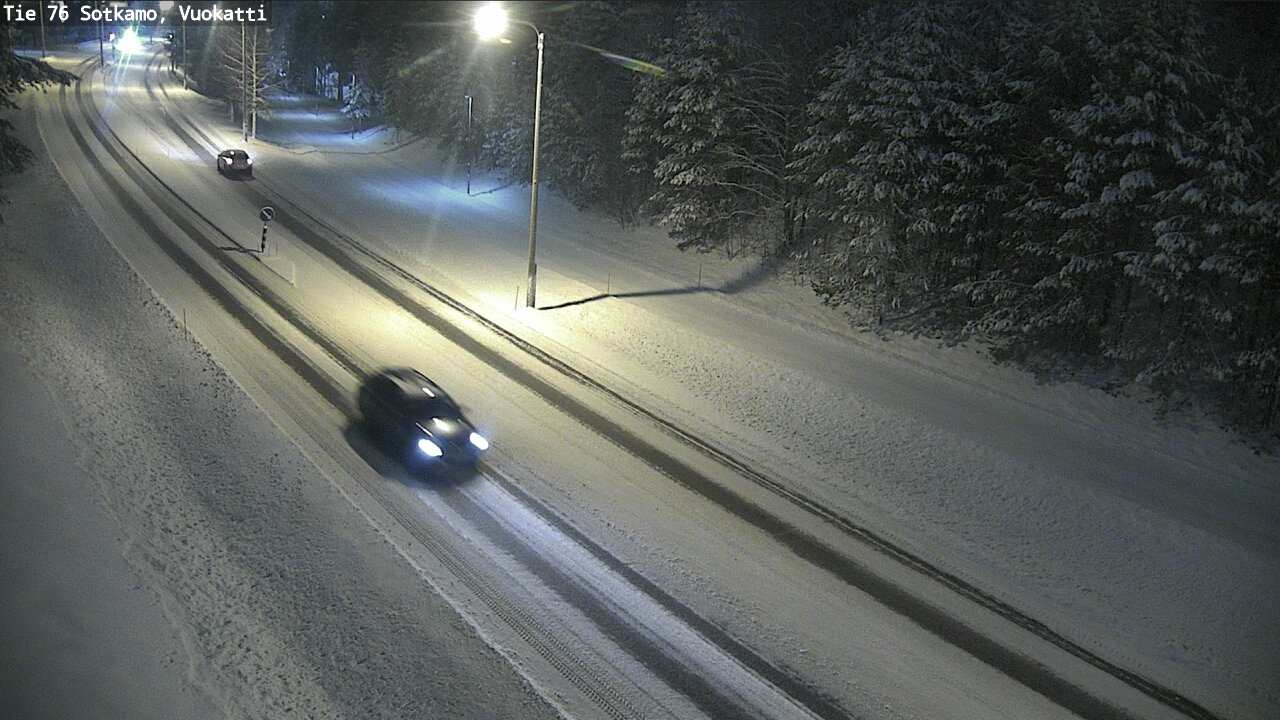 Weather Camera Image Väg 76 Sotkamo, Vuokatti, Sotkamo, Kainuu