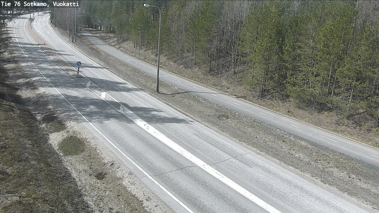 Weather Camera Image Road 76 Sotkamo, Vuokatti, Sotkamo, Kainuu