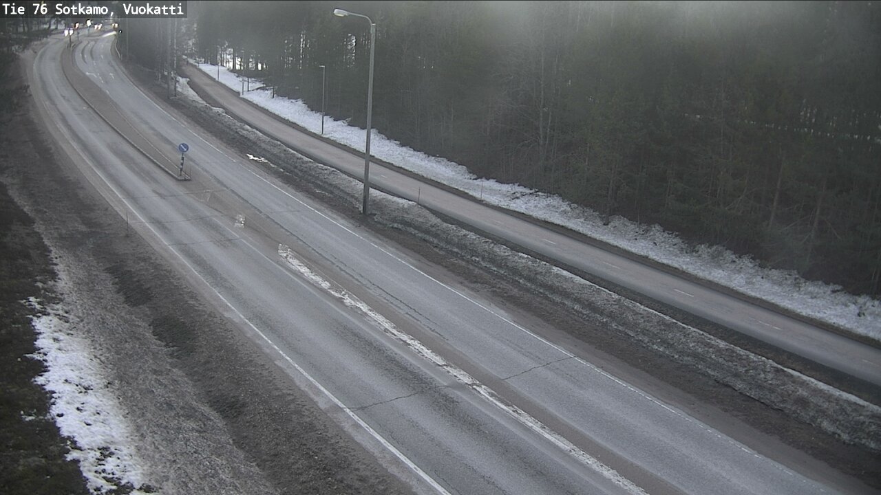 Weather Camera Image Väg 76 Sotkamo, Vuokatti, Sotkamo, Kainuu