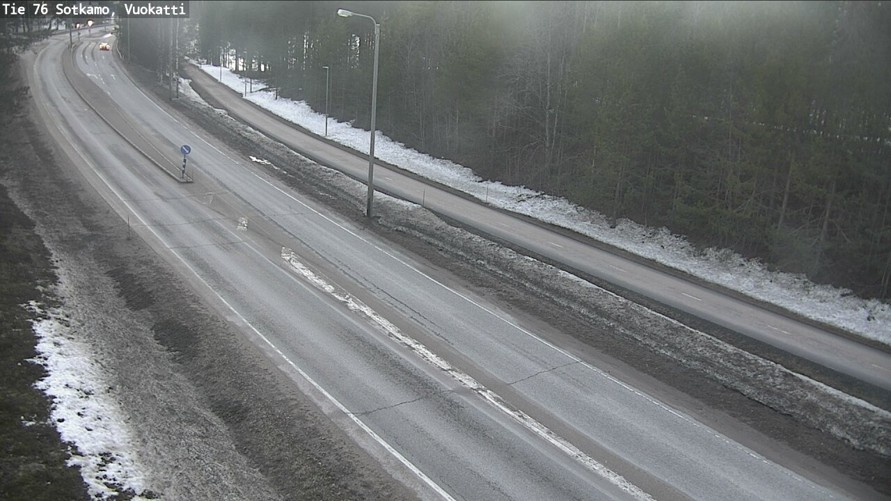Weather Camera Image Väg 76 Sotkamo, Vuokatti, Sotkamo, Kainuu