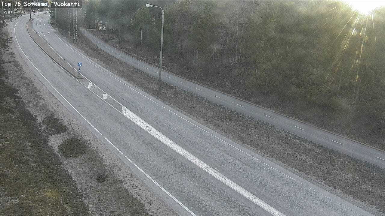 Weather Camera Image Road 76 Sotkamo, Vuokatti, Sotkamo, Kainuu