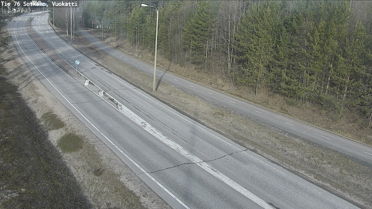 Weather Camera Image Road 76 Sotkamo, Vuokatti, Sotkamo, Kainuu