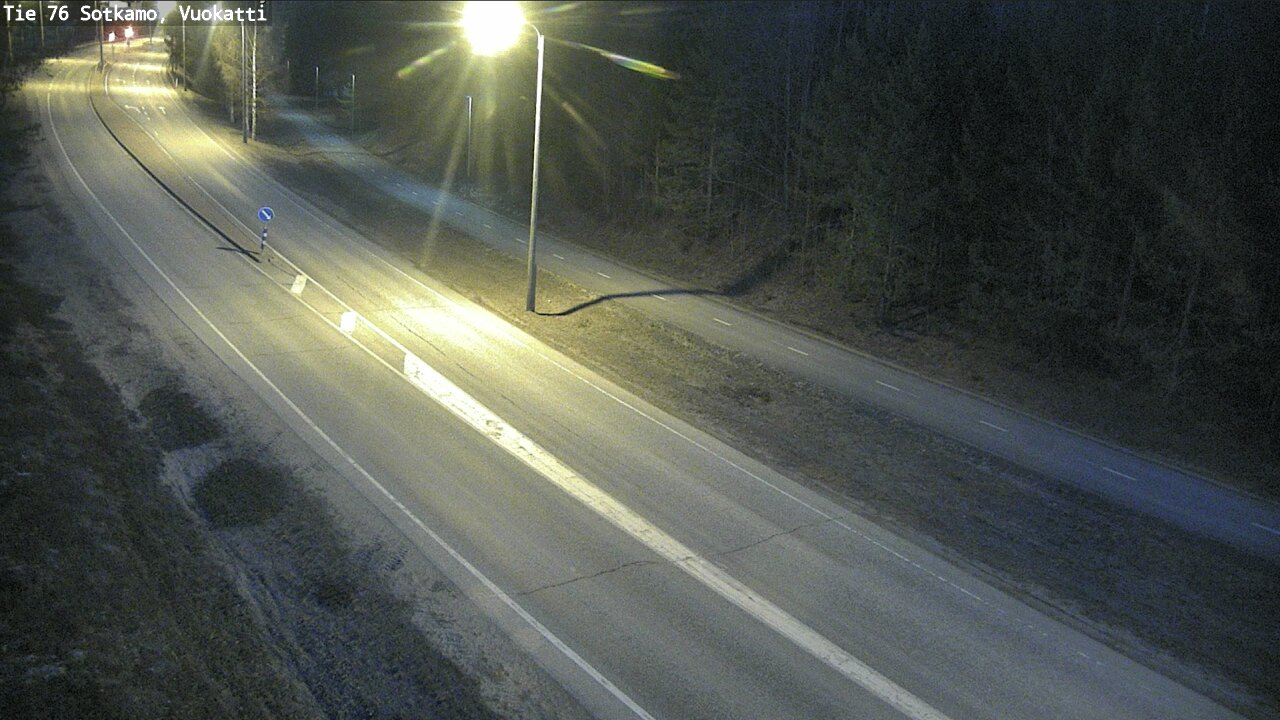 Weather Camera Image Road 76 Sotkamo, Vuokatti, Sotkamo, Kainuu