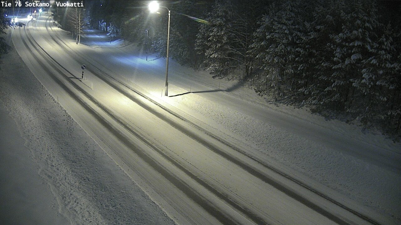 Weather Camera Image Väg 76 Sotkamo, Vuokatti, Sotkamo, Kainuu