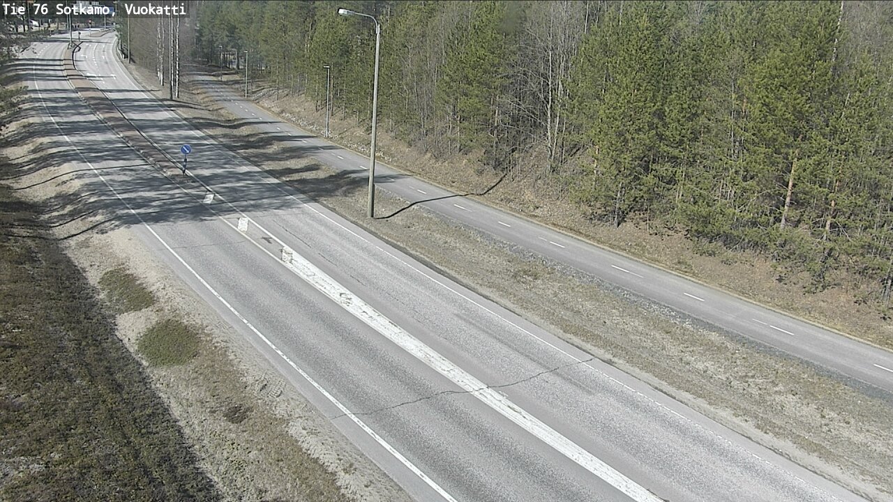 Weather Camera Image Road 76 Sotkamo, Vuokatti, Sotkamo, Kainuu