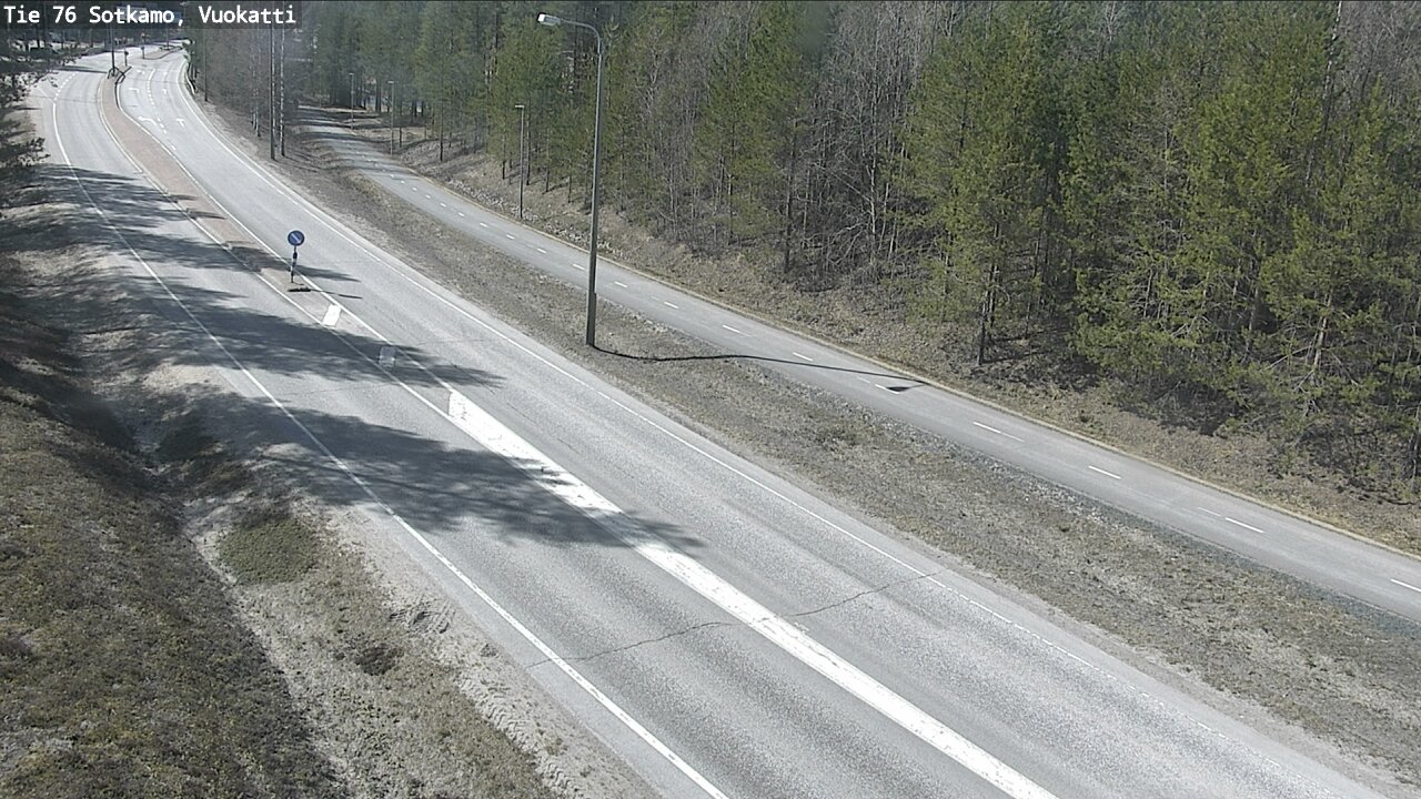 Weather Camera Image Road 76 Sotkamo, Vuokatti, Sotkamo, Kainuu