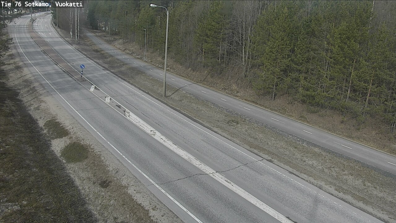 Weather Camera Image Road 76 Sotkamo, Vuokatti, Sotkamo, Kainuu