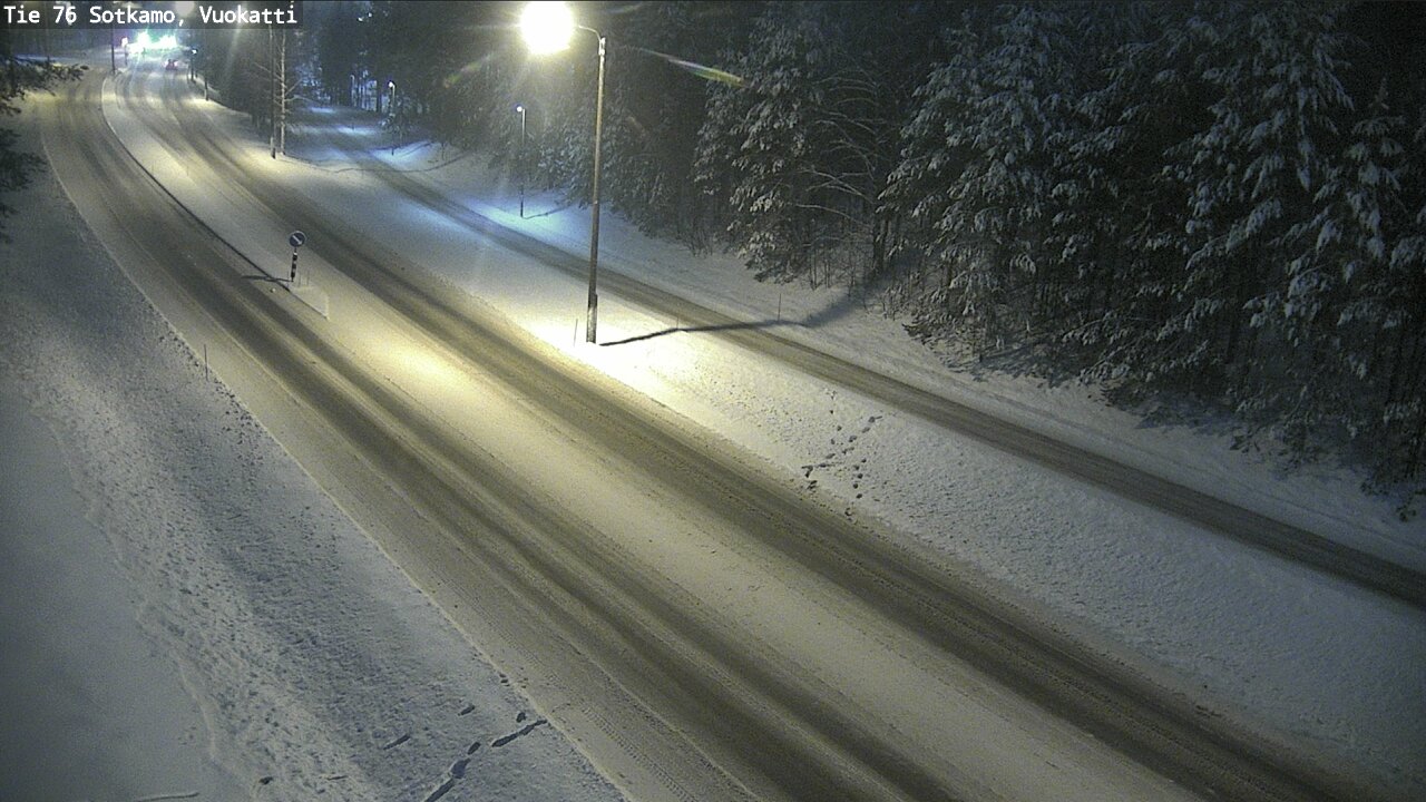 Weather Camera Image Väg 76 Sotkamo, Vuokatti, Sotkamo, Kainuu