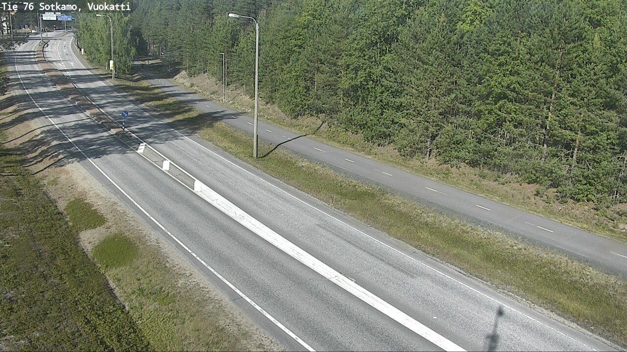 Weather Camera Image Väg 76 Sotkamo, Vuokatti, Sotkamo, Kainuu