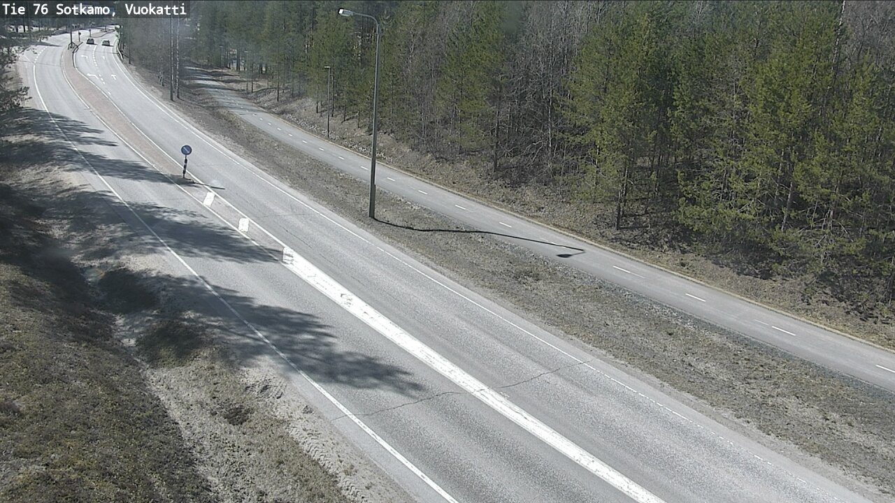 Weather Camera Image Road 76 Sotkamo, Vuokatti, Sotkamo, Kainuu