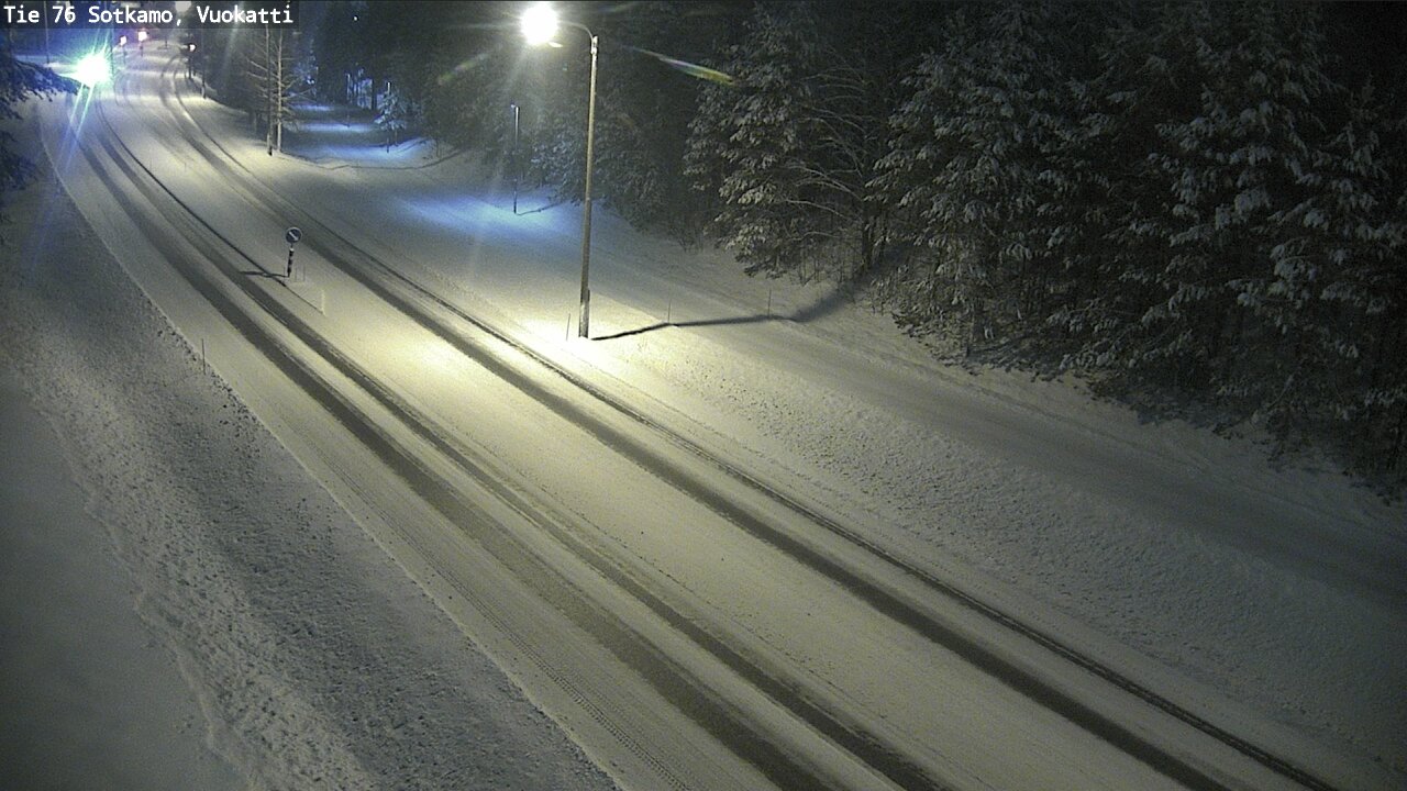 Weather Camera Image Väg 76 Sotkamo, Vuokatti, Sotkamo, Kainuu