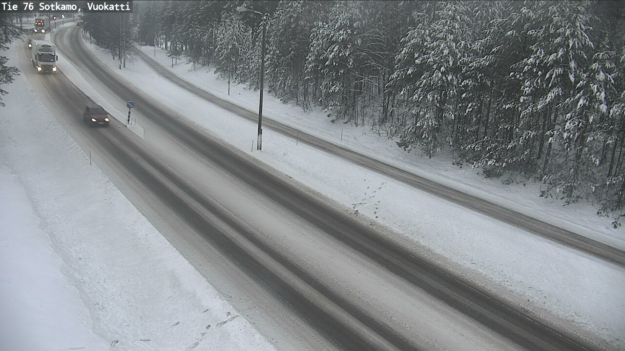 Weather Camera Image Väg 76 Sotkamo, Vuokatti, Sotkamo, Kainuu