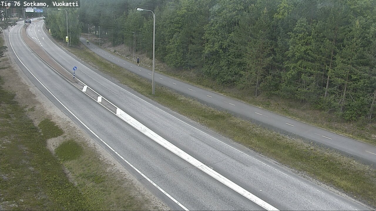 Weather Camera Image Väg 76 Sotkamo, Vuokatti, Sotkamo, Kainuu
